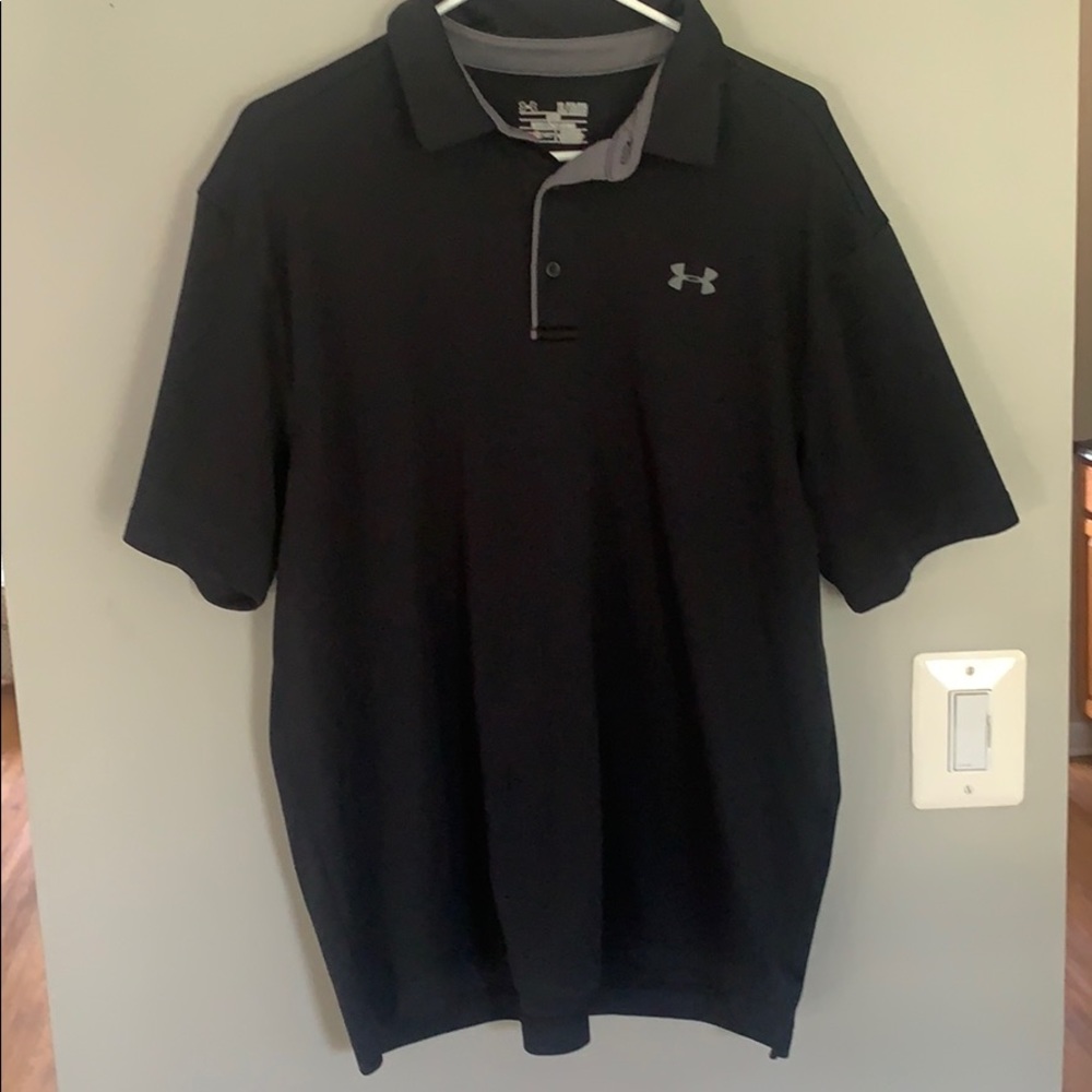 Black Under Armor heat gear polo